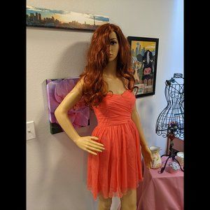 Forever 21 Sweetheart Strapless Mini Dress Pink Size Small